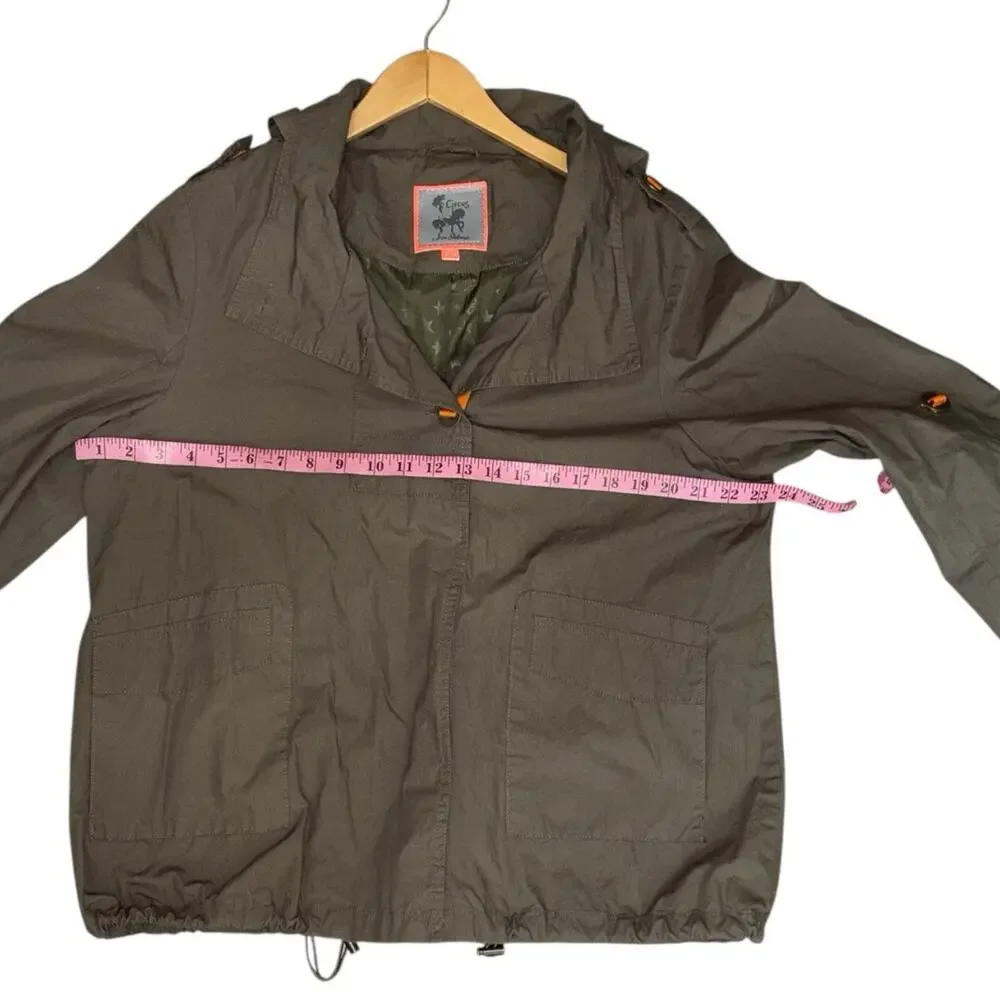 Sam Edelman Circus Women's Olive Green Utility Jacket Size XL